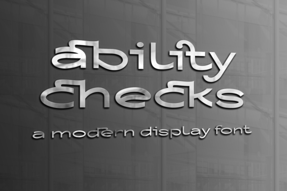 Ability Checks: A Modern Display Font for Scroll-Stopping Digital Content