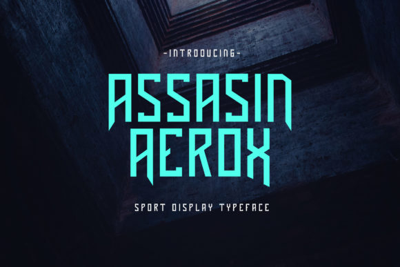 Assasin Aerox: A Modern Display Typeface for Bold Brand Identities