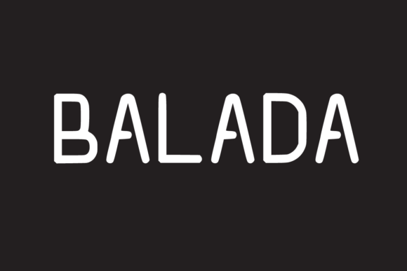 Balada: A Modern Display Font for Crafters and Product Designers