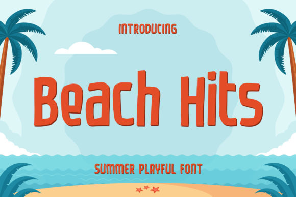 Beach Hits: A Playful Display Font for Lively Brand Identities