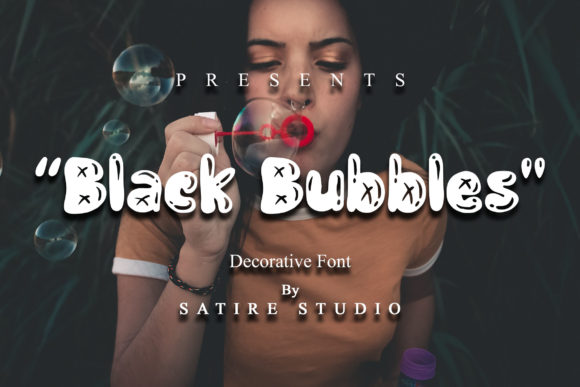 Black Bubbles: A Stylish Display Font for Elegant Editorial Design