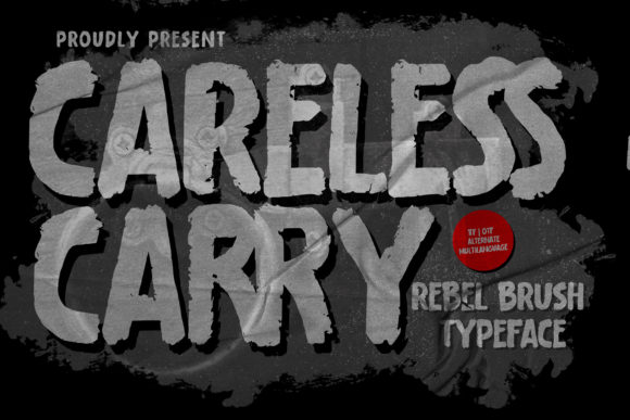 Careless Carry: A Bold Display Font for Business Branding