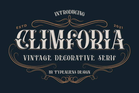 Climforia: A Vintage Display Font That Elevates Brand Identity