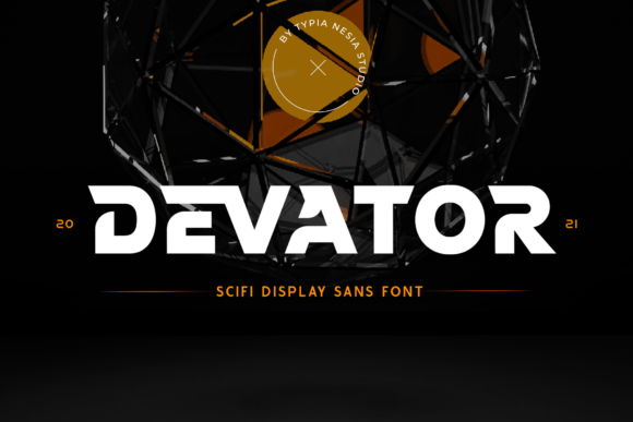 Devator: A Bold Display Font for Modern Branding Projects