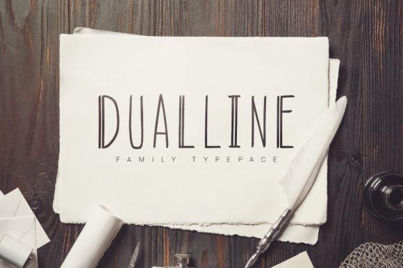DualLine: A Display Font for Modern Editorial Design