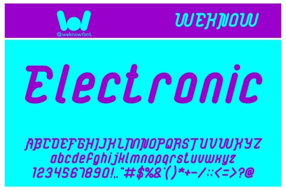 Electronic Font: A Web Designer’s Review of This Cool Display Typeface