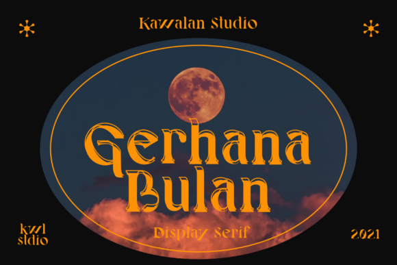 Gerhana Bulan: A Chic Display Font for Modern Editorial Design
