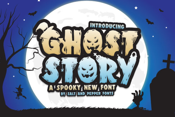 Ghost Story Duo: A Spooky Display Font for Halloween-Inspired Editorial Design