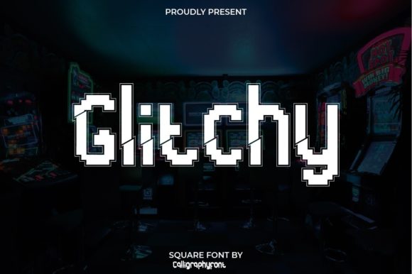Glitchy: A Futuristic Font That Elevates Small Business Branding