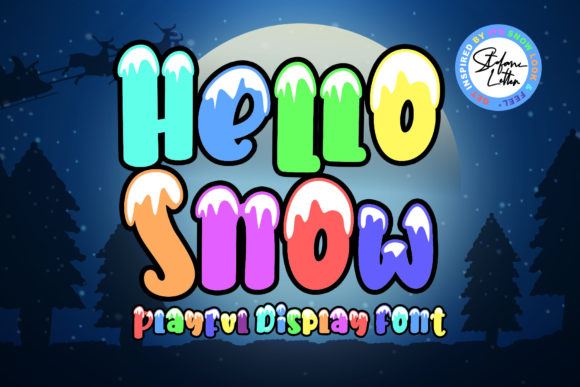 Hello Snow: A Playful Display Font for Engaging Digital Campaigns