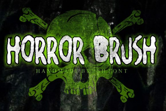 Horror Brush: A Bold Display Font for Dynamic Editorial Design