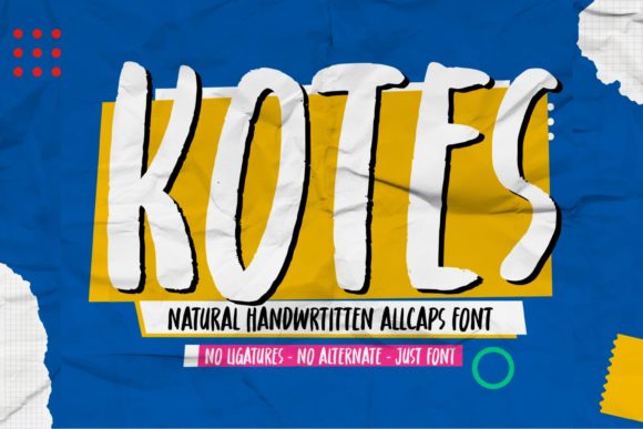 Kotes: A Brushed Display Font for Bold Branding Projects