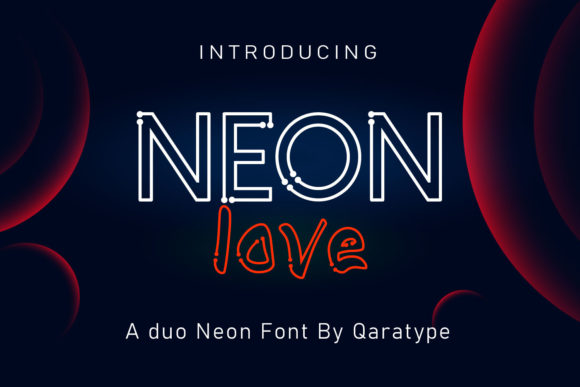 Neon Love: A Fun and Modern Display Font for Bold Brand Designs