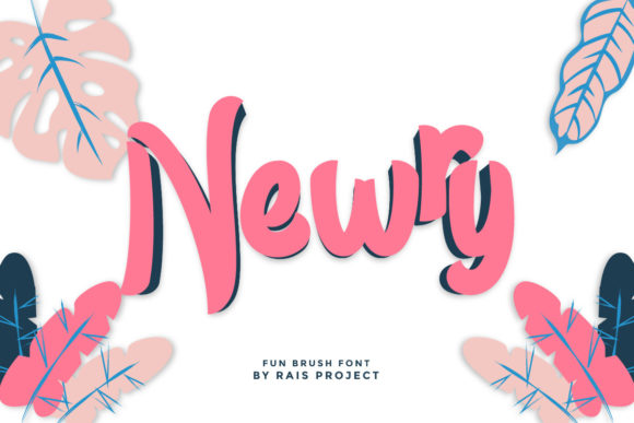Newry: A Paint-Brushed Display Font That Elevates Brand Design