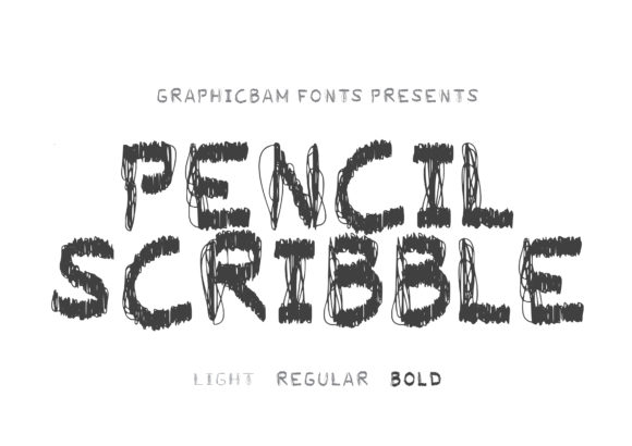 Pencil Scribble: A Display Font for Bold, Moody Campaign Visuals