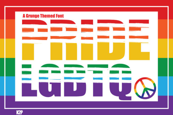 Pride LGBTQ: A Bold Display Font for Impactful Campaign Visuals