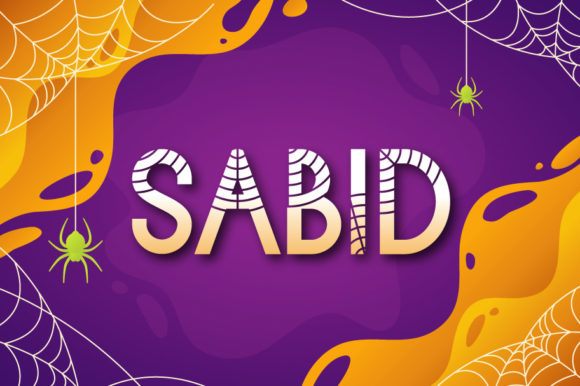 Sabid Font: Halloween-Inspired Display Typography for Campaign Graphics