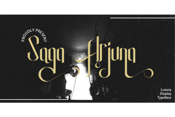 Saga Arjuna: A Bold Display Font for Striking Brand Identities