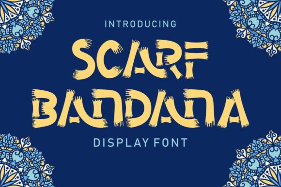 Scarf Bandana: A Bold Display Font for Web Designers