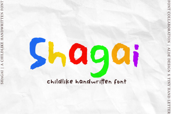 Shagai: The Playful Display Font for Crafters and Product Designers
