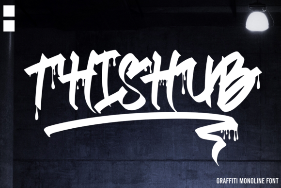 Thishub: A Monoline Graffiti Font That Brings Urban Energy to Brand Design