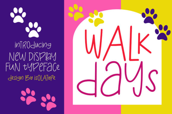 Walk Days: The Perfect Display Font for Crafters and Small Product Makers