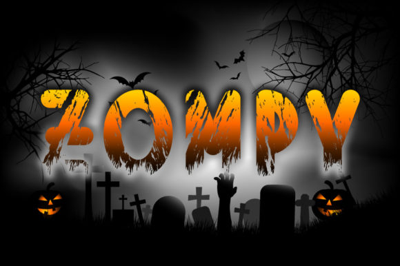 Zompy: A Halloween-Inspired Display Font for Makers and Sellers
